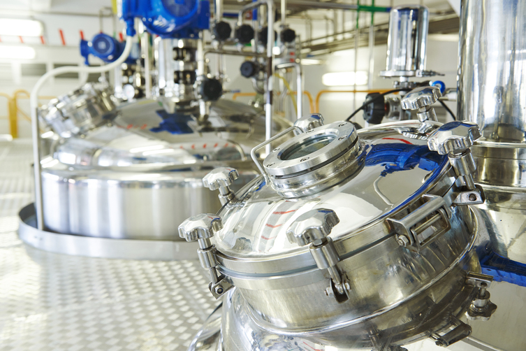 Pharmaceutical,Factory,Equipment,Mixing,Tank,On,Production,Line,In,Pharmacy